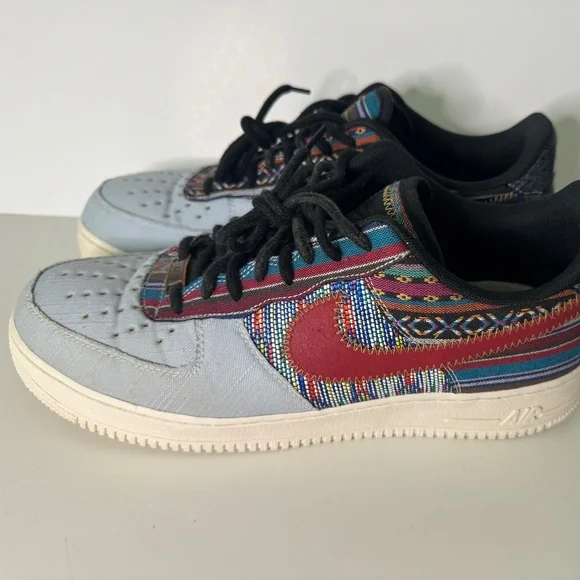 Nike Air Force 1 LV8 Satin Blue - Picture 3 of 5